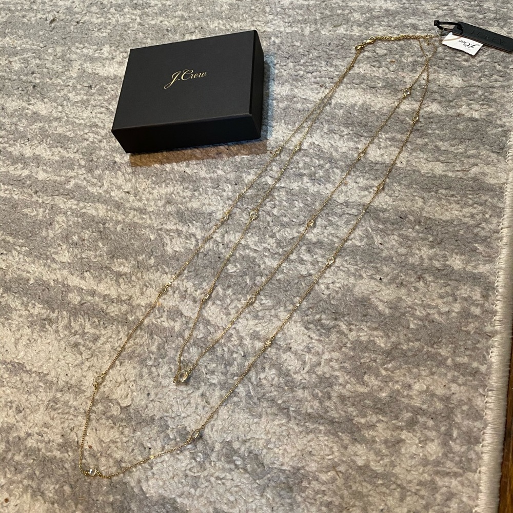 JCrew Double Strand Gold Necklace